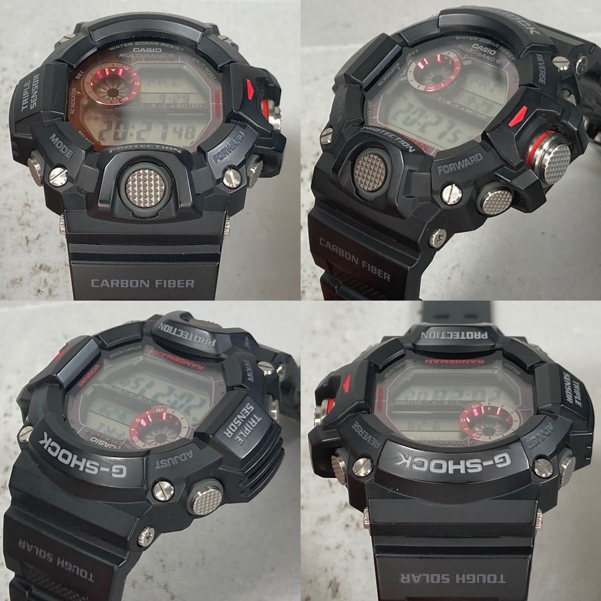 極美品G-SHOCK GW-9400J-1JF RANGEMANレンジマン タフソーラー 電波 
