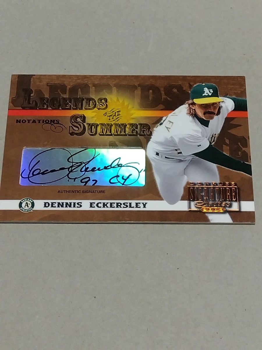 Yahoo!オークション 「デニス・エカーズリー」スポーツ Topps 直筆 