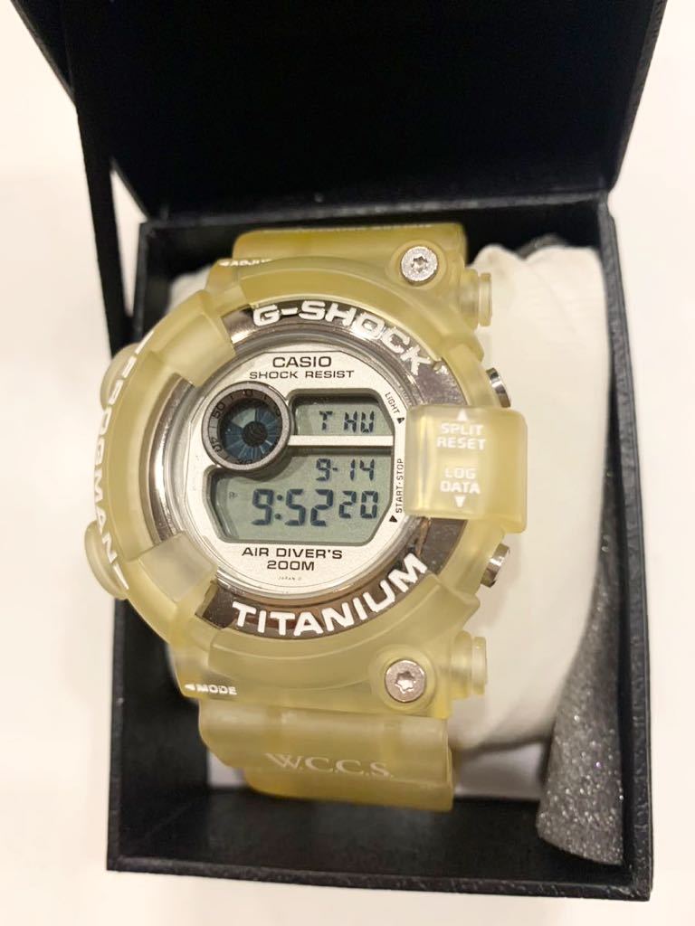 FROGMAN G-SHOCK カシオG-SHOCK gw-200k w.c.c.s マンタ 珊瑚礁 モデル CASIO フロッグマン 未使用 デッドストック 乳白色 電池交換済　
