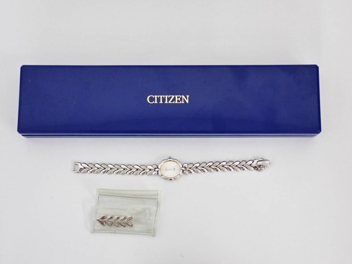 上位 高級 CITIZEN EXCEED エクシード SILVER925 銀無垢 4420-E42193Y ドレスウォッチ レディース 1P ダイヤ 腕時計