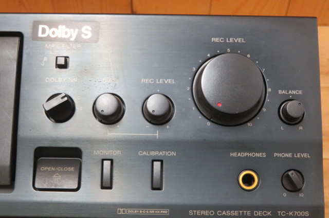 美品動作品】 SONY TC-K700S 3ヘッドリモコン無し カセットデッキTCー
