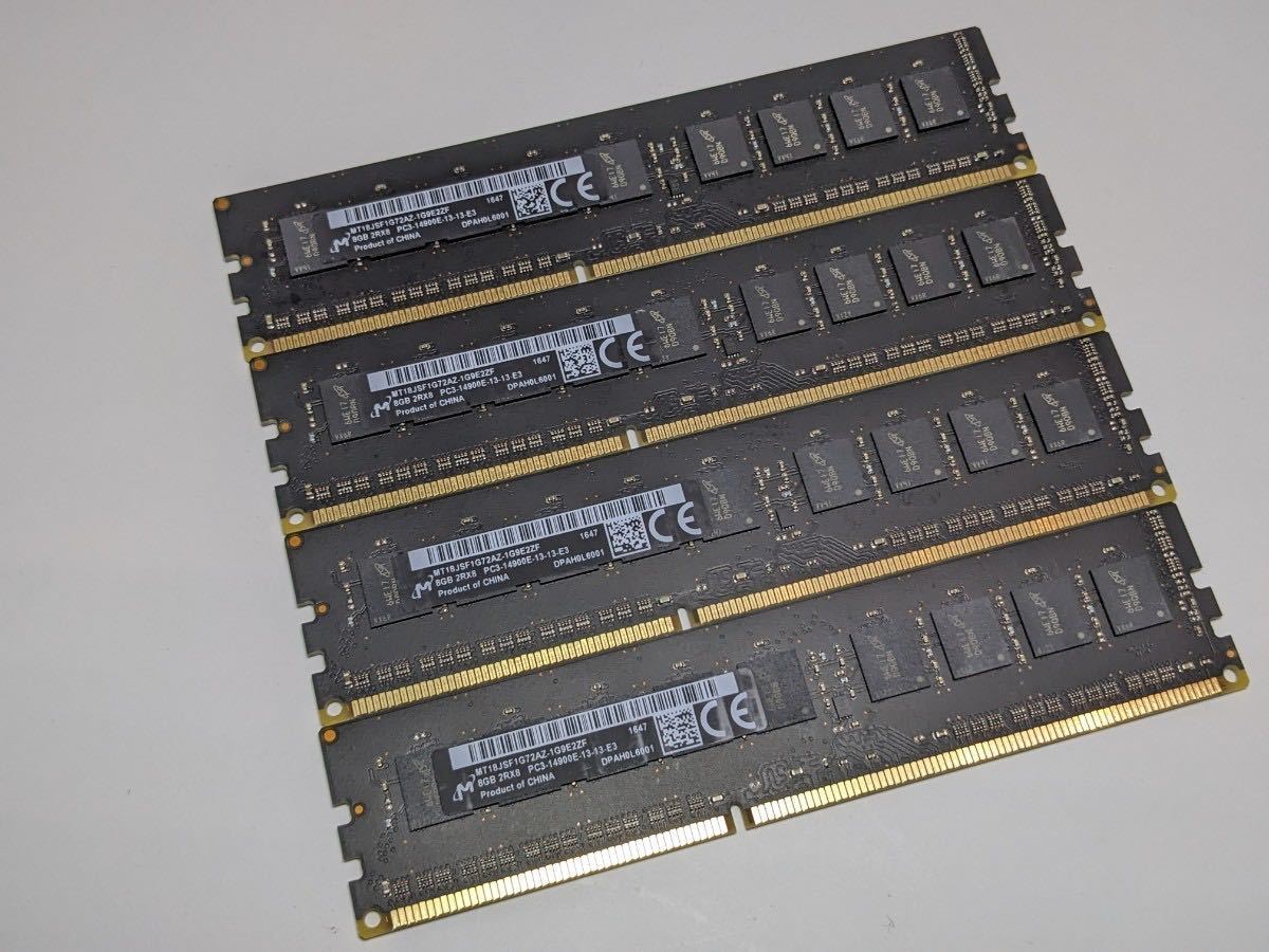 Apple純正】MacPro Late2013メモリ 8GBx4枚 合計32GB DDR3 PC3-14900E