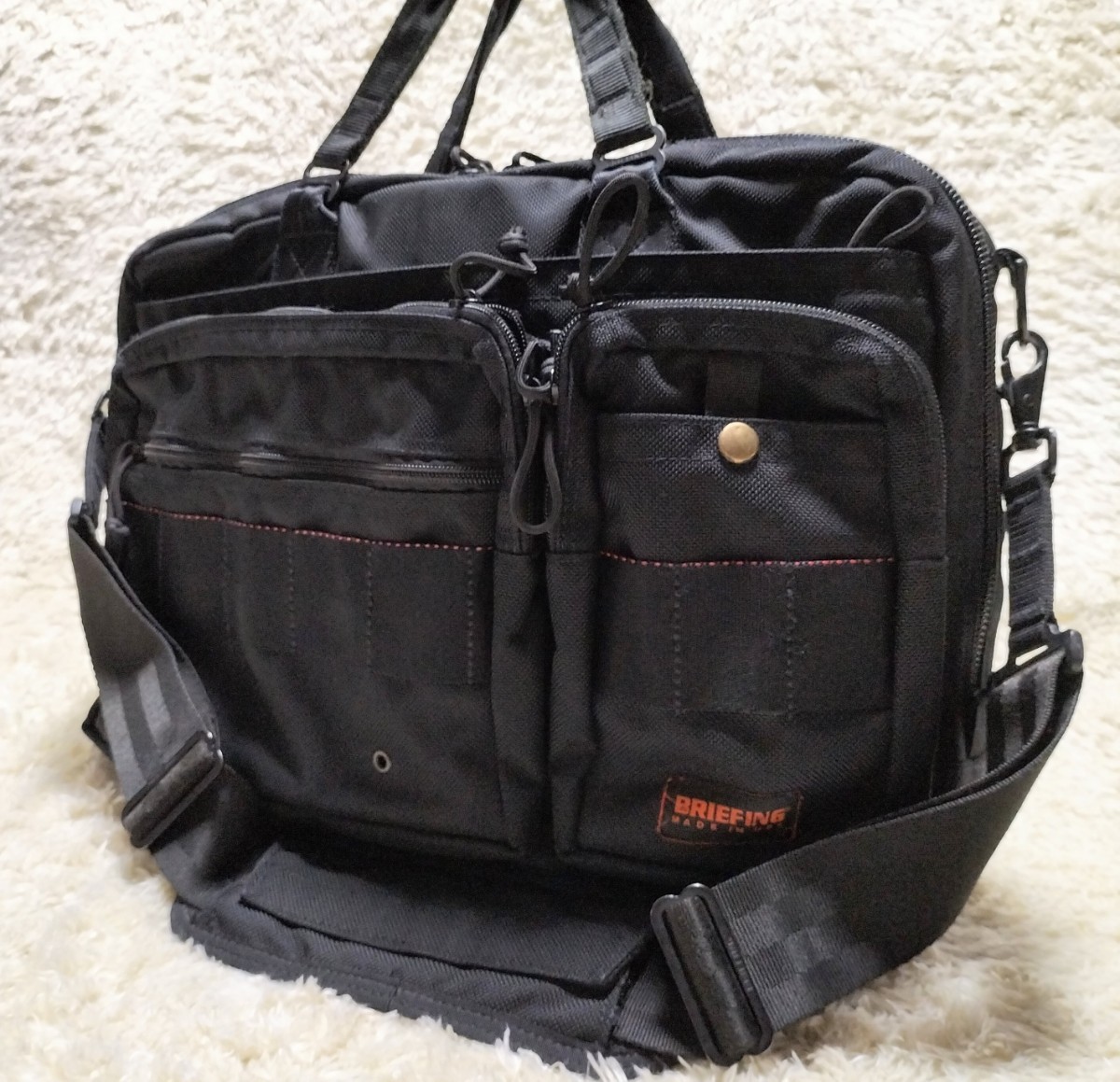 【美品】BRIEFING 2WAY ビジネスバッグ ブラック 美品☆】BRIEFING 2wayビジネスバッグ/ブリーフケース A4-LINER 黒