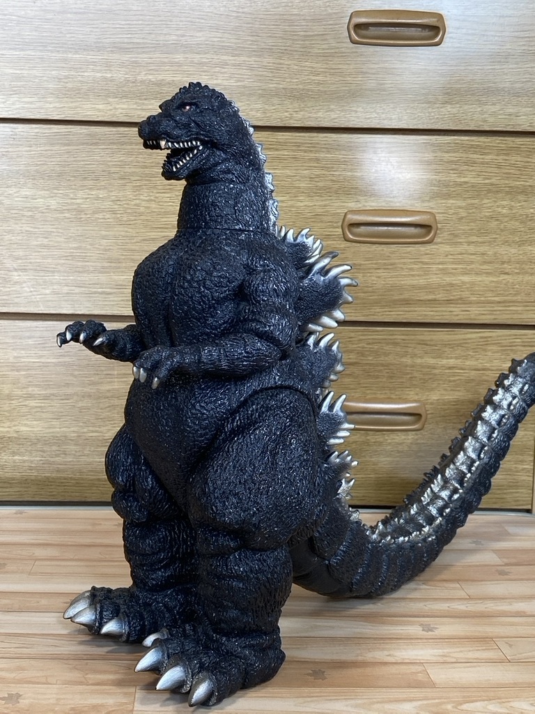 ゴジラ 1991 日本製 特大 ブラック ビッグフィギュア 約36cm 送料