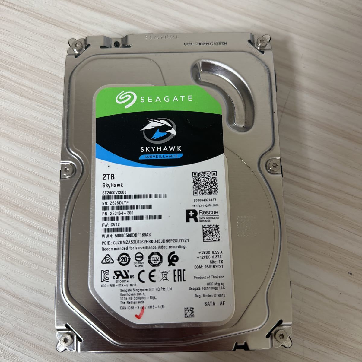 人気セール，限定セール X319 /使用0時間/AVコマンド対応 Seagate ST2000VX008-2E3164 2TB 3.5インチ HDD 2000GB(2TB～)｜売買されたオークション情報、yahooの商品情報をアーカイブ公開 - オークファン 3.5 SerialATA