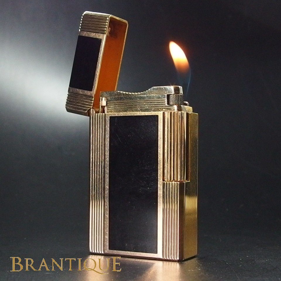 OH済み】S.T.Dupont デュポン ガスライター 着火良好◎ ブラック