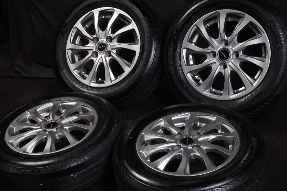 ★バリ山 165/70R14 ブリヂストン ラジアル 4本SET アクアスペイドパッソベルタポルテヴィッツマーチデミオKEIスイフトソリオブーン等 