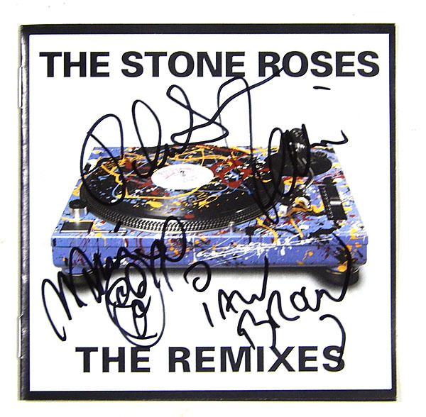 レアThe Stone Roses サインCD ストーンローゼズ イアンブラウン Stone