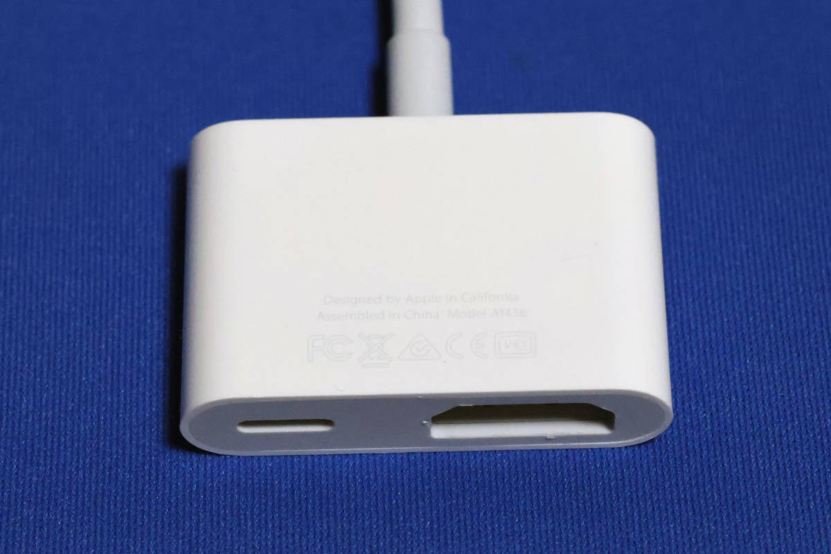Apple 純正 Lightning - Digital AVアダプタ A1438 動作確認済み