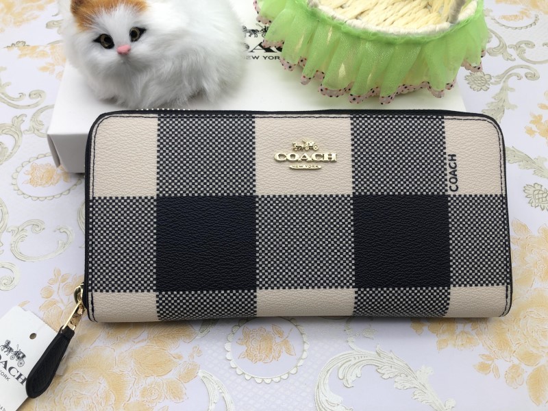 コーチ COACH 長財布 財布 アコーディオン ジップ ウォッシュドシャンブレー 財布 贈り物 F25966 q035