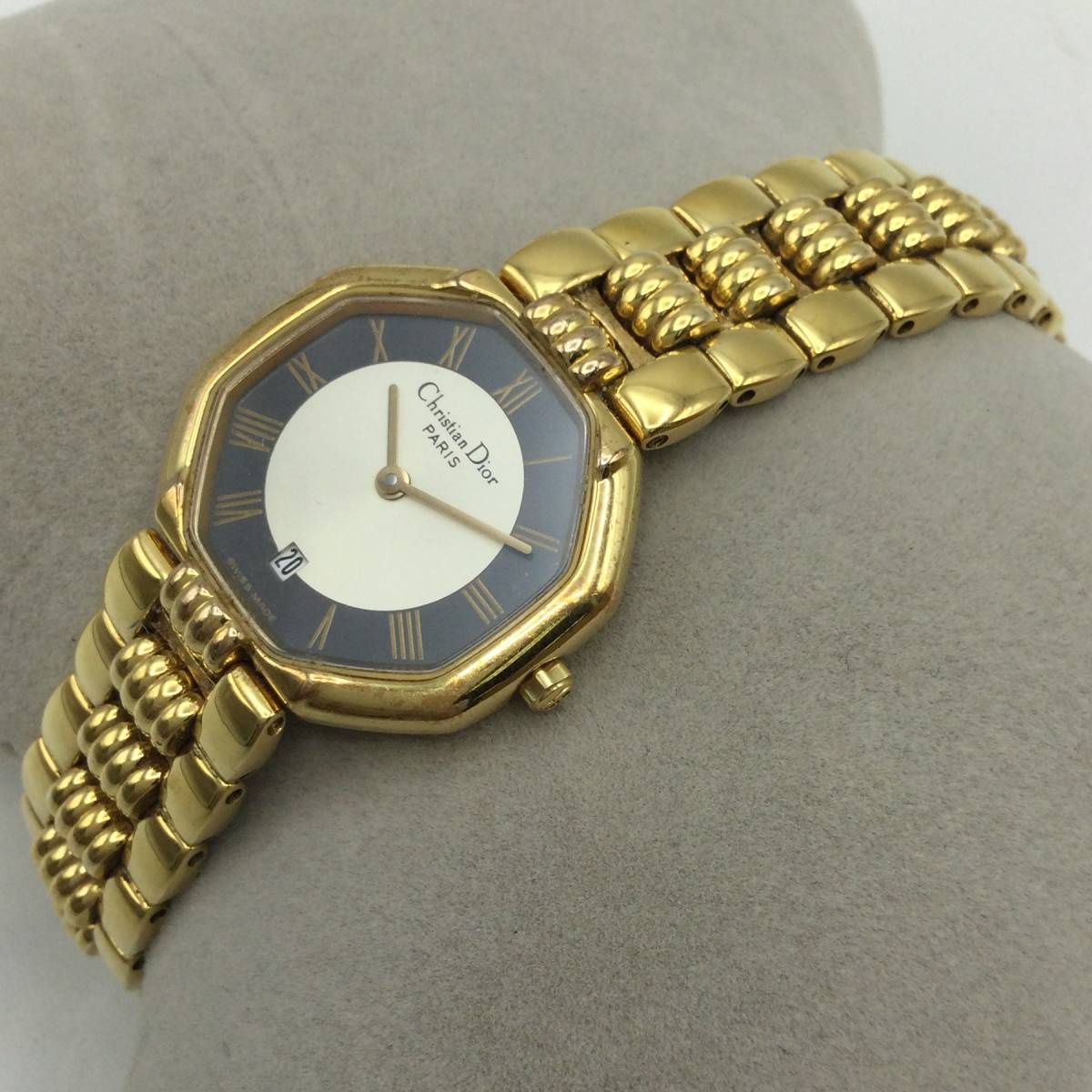 Christian G82△【QZ/電池交換済】Christian Dior クリスチャン