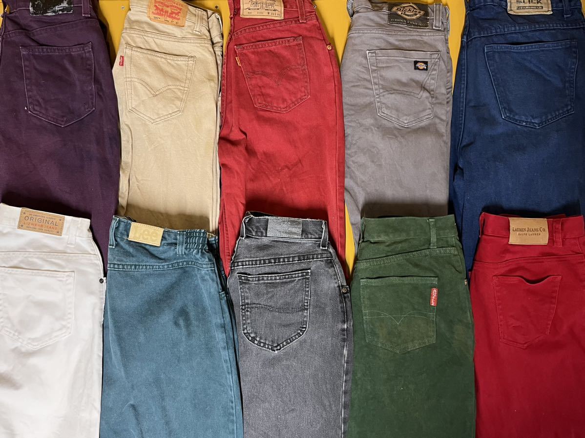 【驚きの破格値，定番人気】 USA古着卸 リーバイス デニムパンツ MIX 12枚 セット まとめ売り 1円スタート 卸売り アメリカ古着 501 505 ジーンズ ジーパン ボトムス 