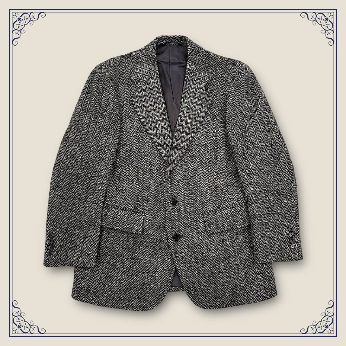 Polo by Ralph Lauren ポロ ラルフローレン ヘリンボーン ウール テーラードジャケット サイズ 90-78-165/メンズ オンワード樫山