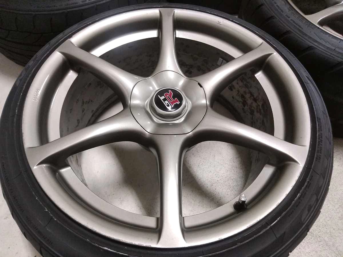 4本セット R34 GT-R 純正ホイール 18インチ 9J スカイライン BNR34 