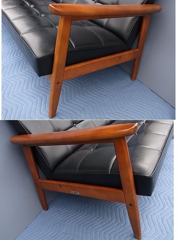 カリモク60 Kチェア 50周年記念 2シーター 復刻ブランドプレート仕様