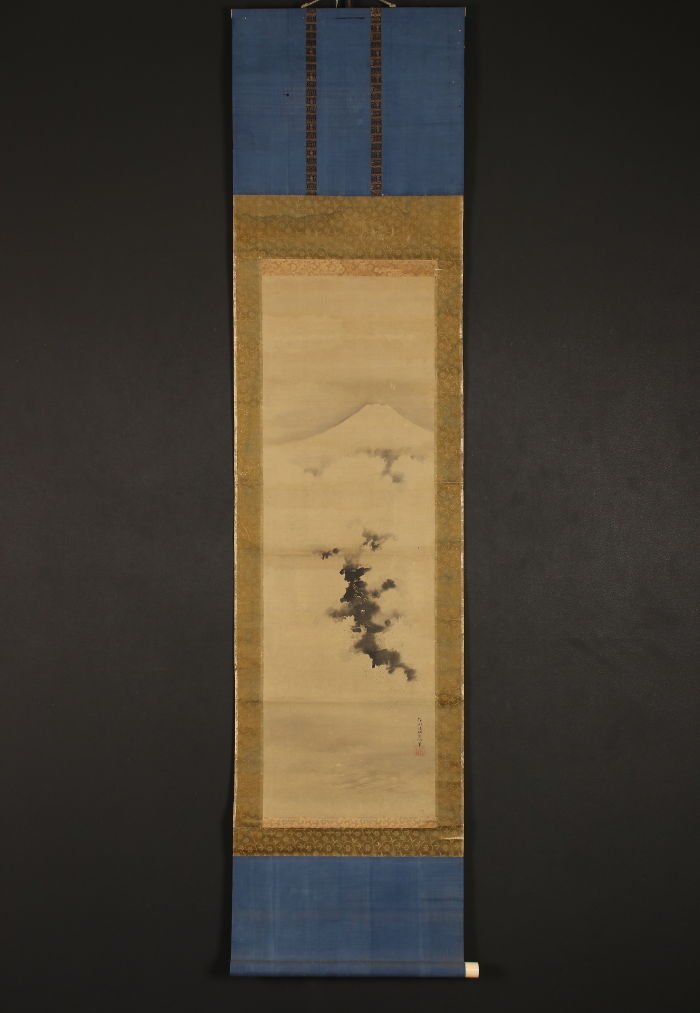 【模写】【一灯】vg3002〈狩野伊川院栄信〉富士昇龍図 金泥 玄賞斎 近世狩野派 江戸時代後期