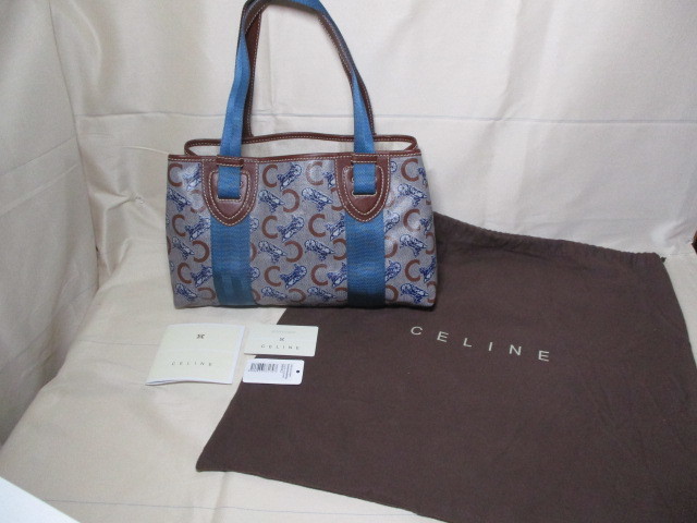 CELINE セリーヌ CELINECマカダム☆Cサルキー☆馬車柄☆ブラック☆希少