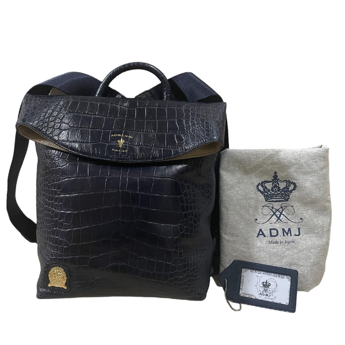 クロコ型押し A.D.M.J. - A.D.M.J.（リュック⁄バックパック）のフリマ 