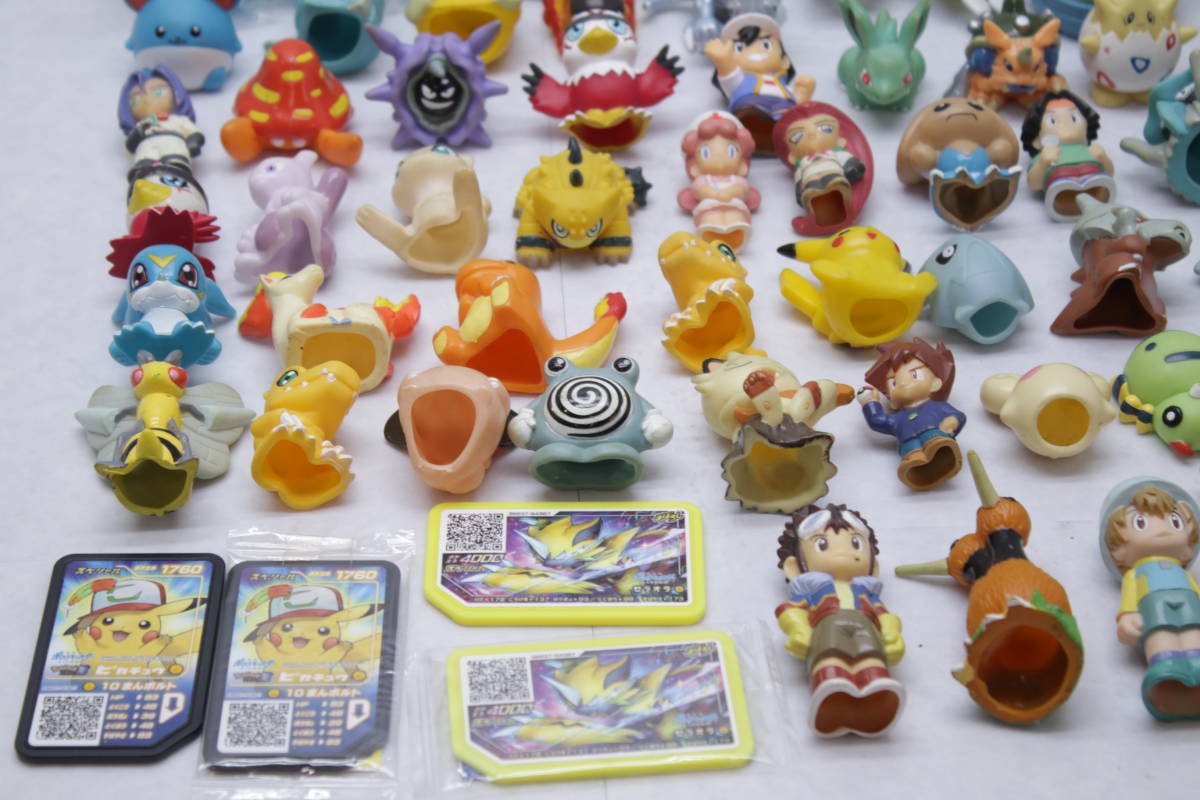 210【ジャンク】ポケモン デジモン フィギュアまとめ売り☆大量 指人形 