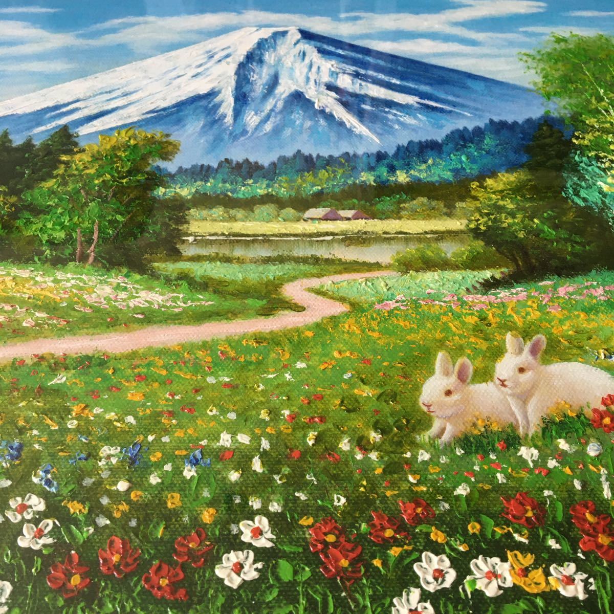E. Kudo 油彩画 山の風景 サイン入り 【公式通販】