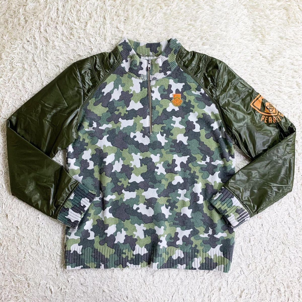 PEARLY GATES パーリーゲイツ 迷彩 ジャケット ハーフジップ ブルゾン 