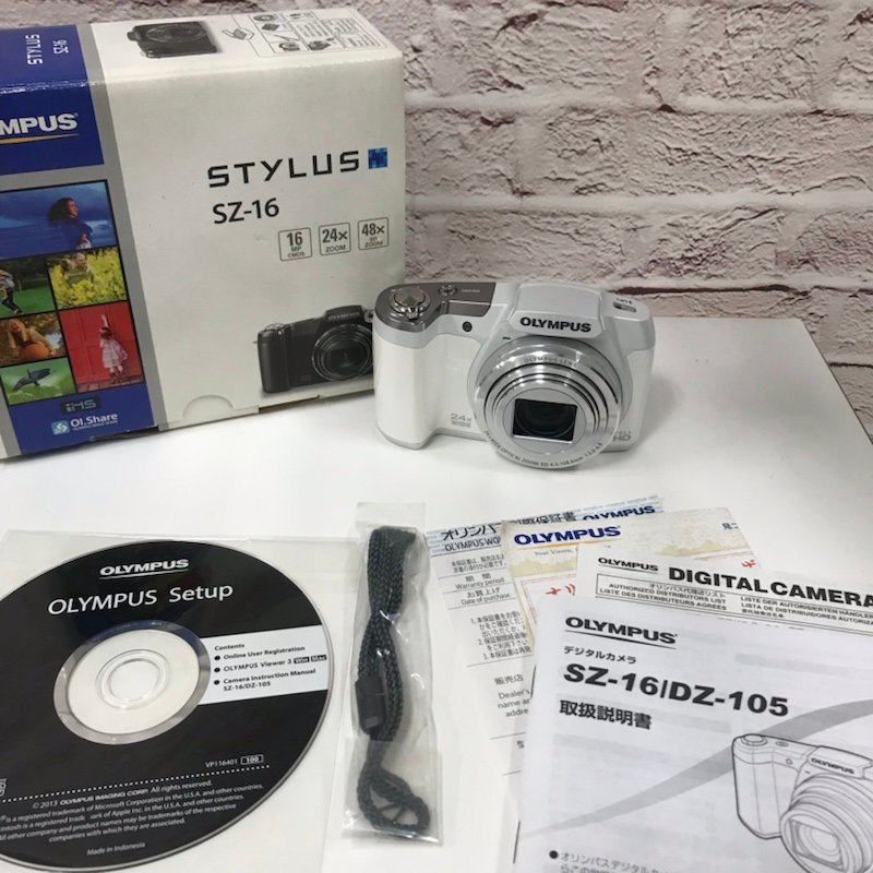 OLYMPUS オリンパス STYLUS スタイラス SZ-16 デジタルカメラ 230927SK180193 STYLUS OLYMPUS オリンパス 1:3.0-6.9 動作確認済み 世界初ハイブリッドコントロールリング