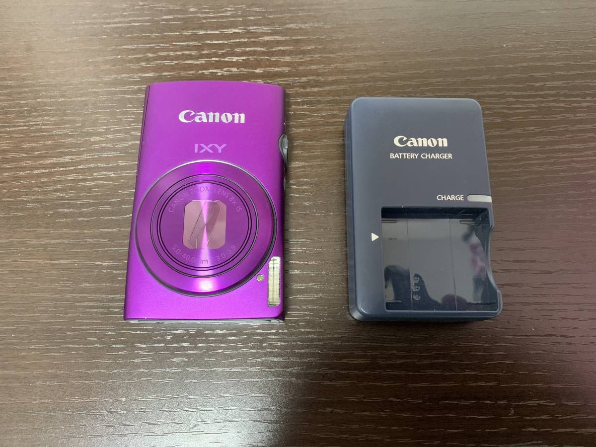 美品】Canon キャノン IXY600F パープル、純正バッテリー・充電器 美品 
