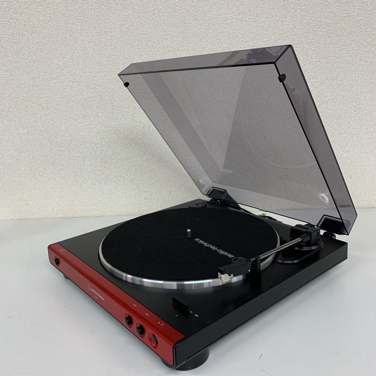 【E-1】 audio technics AT-LP60X ターンテーブル レコードプレーヤー フォノイコ内蔵 本体 電源のみ 930-1 AT-LP60X DGM フルオートターンテーブル Stereo Audio-Technica レコードプレーヤー