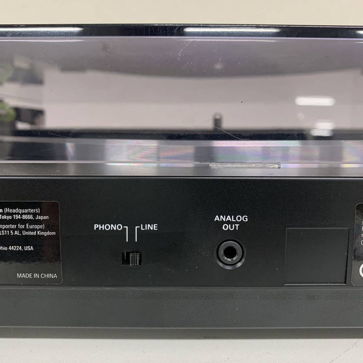 【E-1】 audio technics AT-LP60X ターンテーブル レコードプレーヤー フォノイコ内蔵 本体 電源のみ 930-1 AT-LP60X DGM フルオートターンテーブル Stereo Audio-Technica レコードプレーヤー