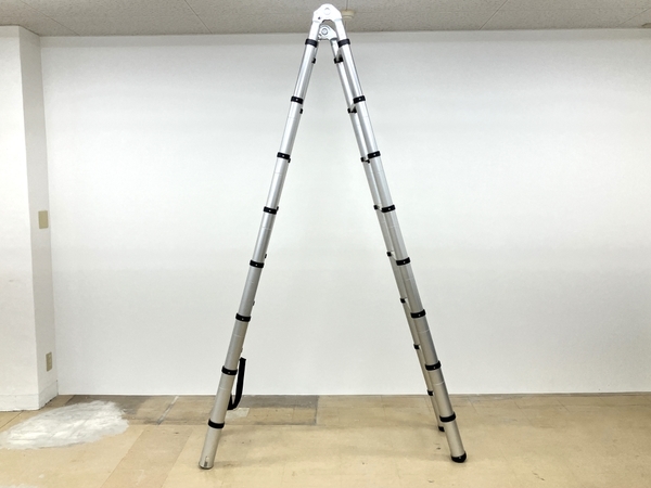 メーカー不明 伸縮式 はしご 脚立 7段 アルミ 中古 B8097758