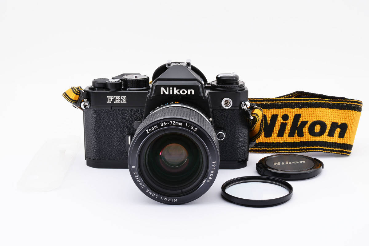 ☆外観美品☆ Nikon FE2 Black ブラック + SERIES E 36-72mm F3.5