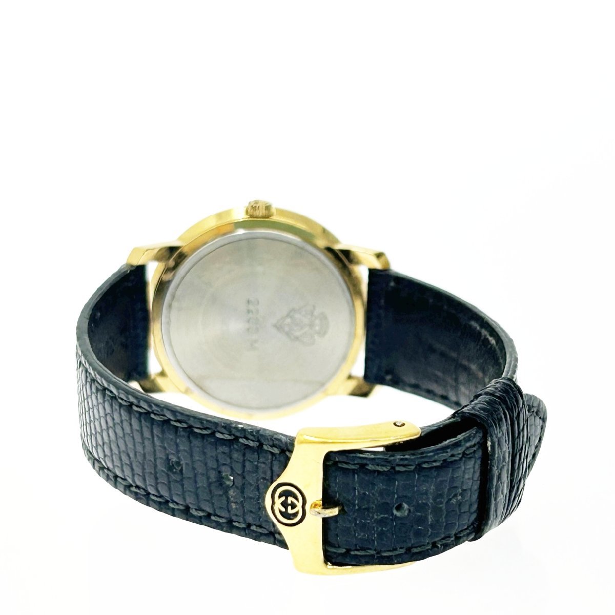 1円スタート】GUCCI グッチ 2200M GP ブラック文字盤 クオーツ メンズ 