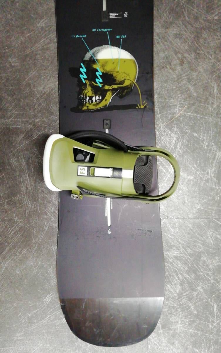 □BURTON バートン スノーボード 約143cm ビンディング付 ソフトケース