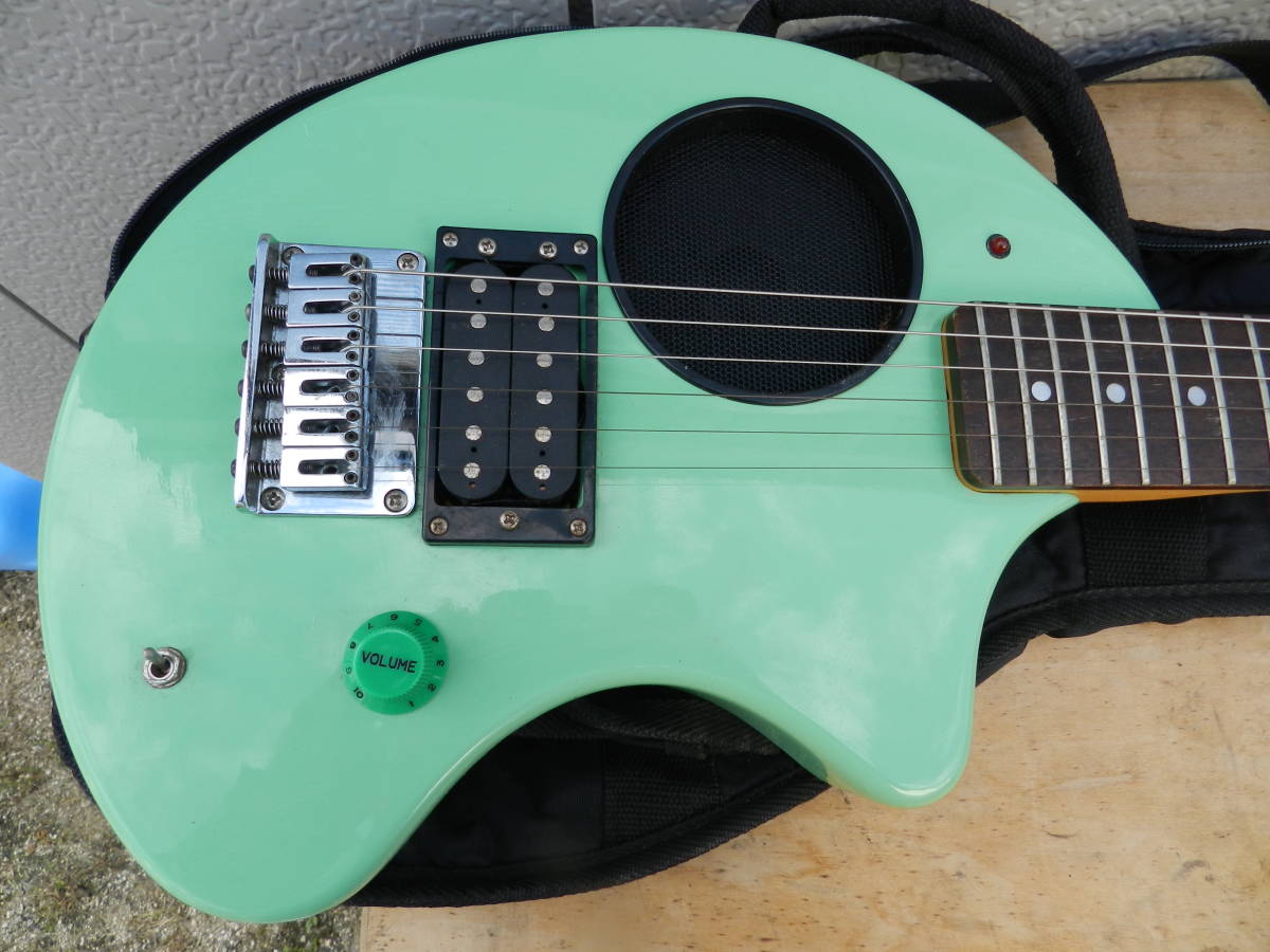 FERNANDES フェルナンデス ZO-3 エレキギター 緑系 ソフトケース付き