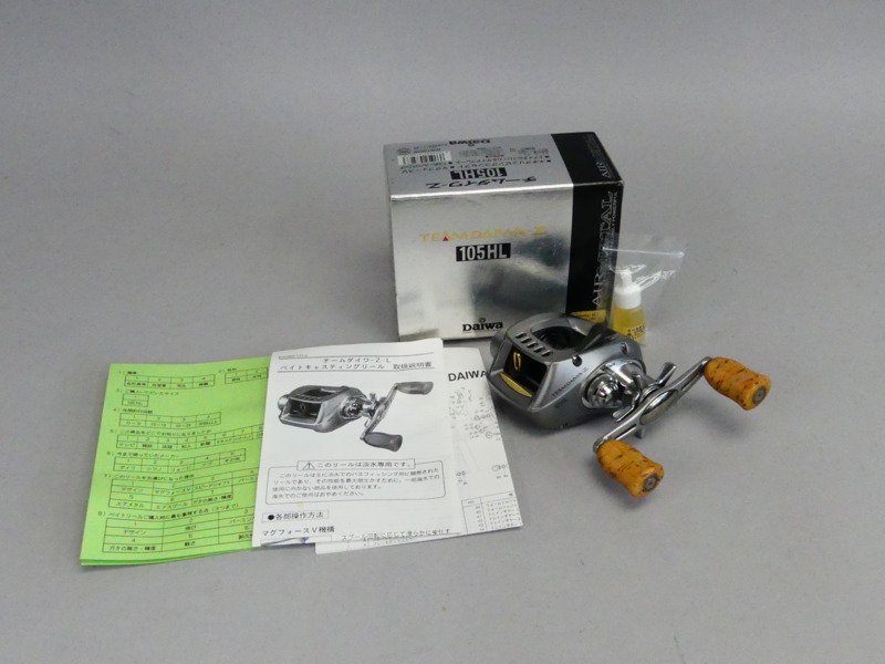 v359 美品 DAIWA TD-Z 105HL チームダイワ ベイトリール 左巻き 元箱付き