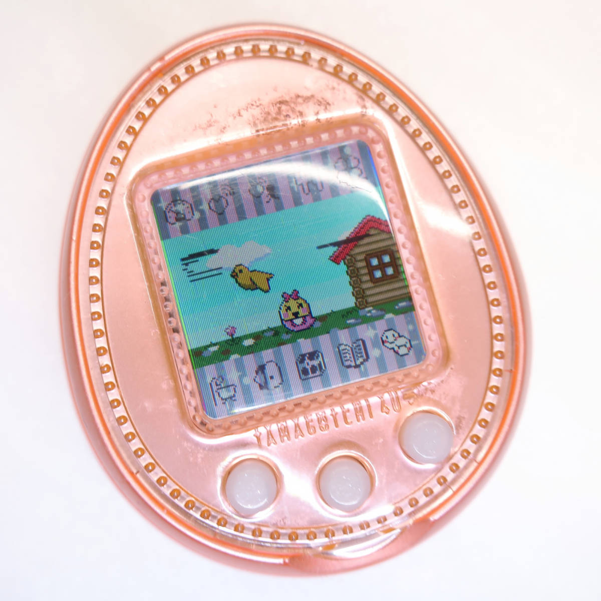 ドット抜け有り たまごっち 4U+ 4Uプラス ピーチ オレンジ Tamagotchi