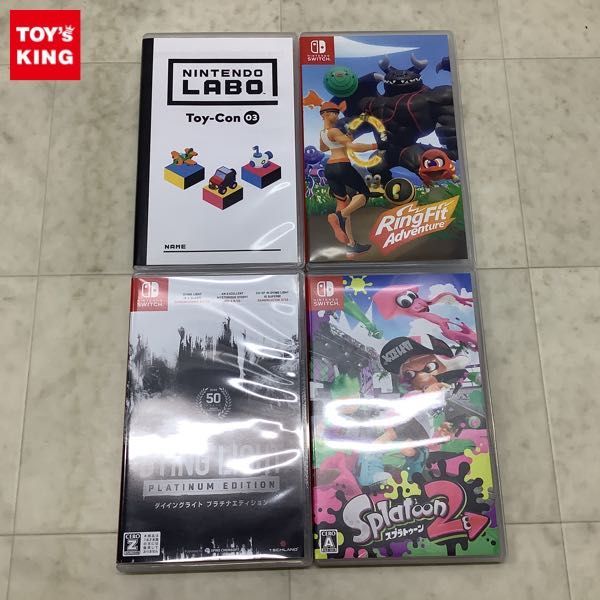 1円〜 Nintendo Switch スプラトゥーン2、ダイイングライト プラチナ