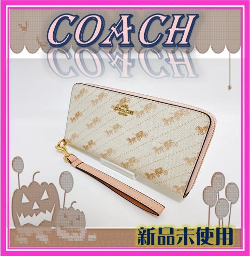 コーチ COACH 長財布 ホースアンドキャリッジ 財布 馬車ロゴ ホース