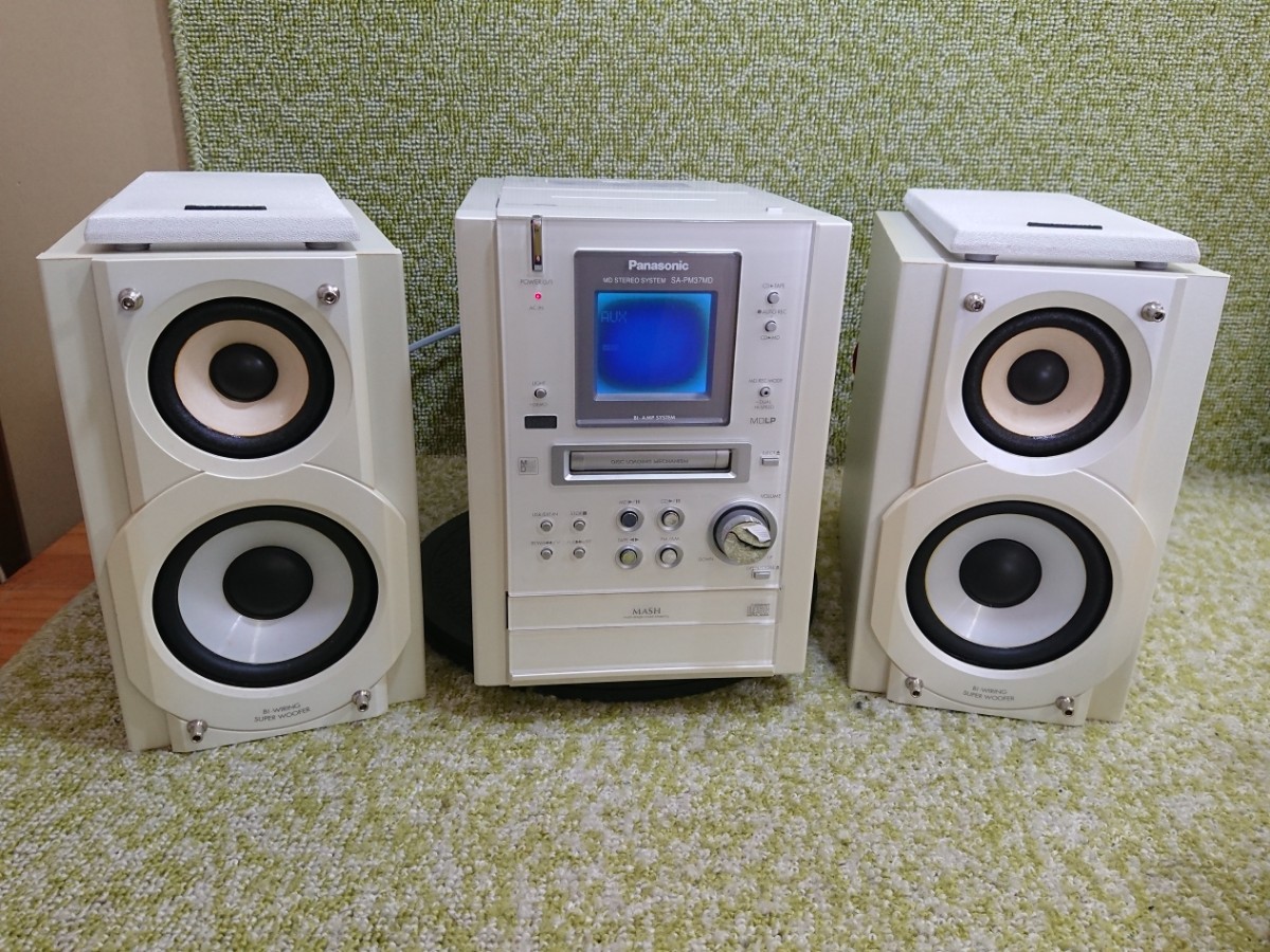 管理1102 Panasonic パナソニック SC-PM37MD ミニコンポ SA-PM37MD