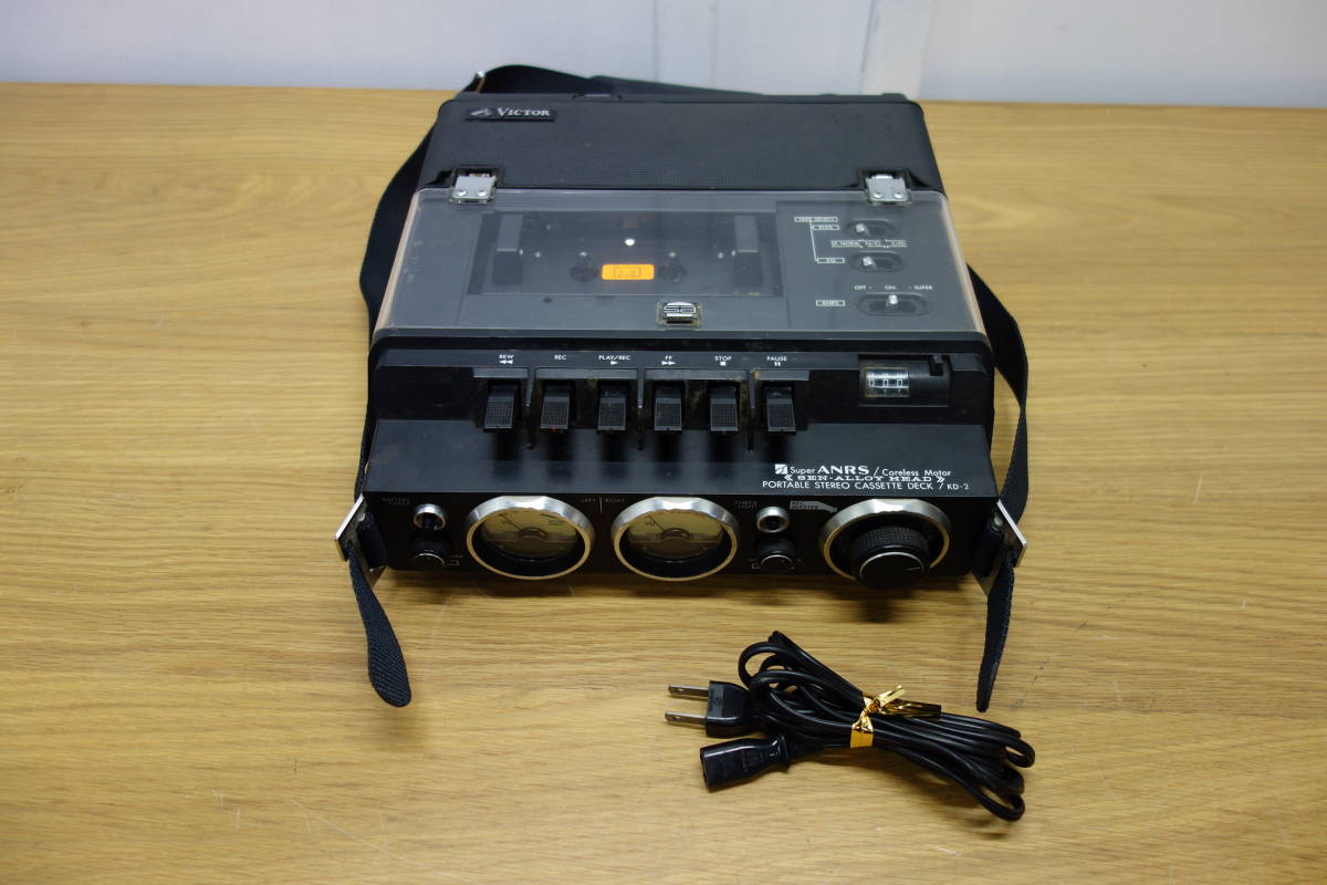 Victor ポータブルカセットデッキ KD-2 ビクター ステレオカセット