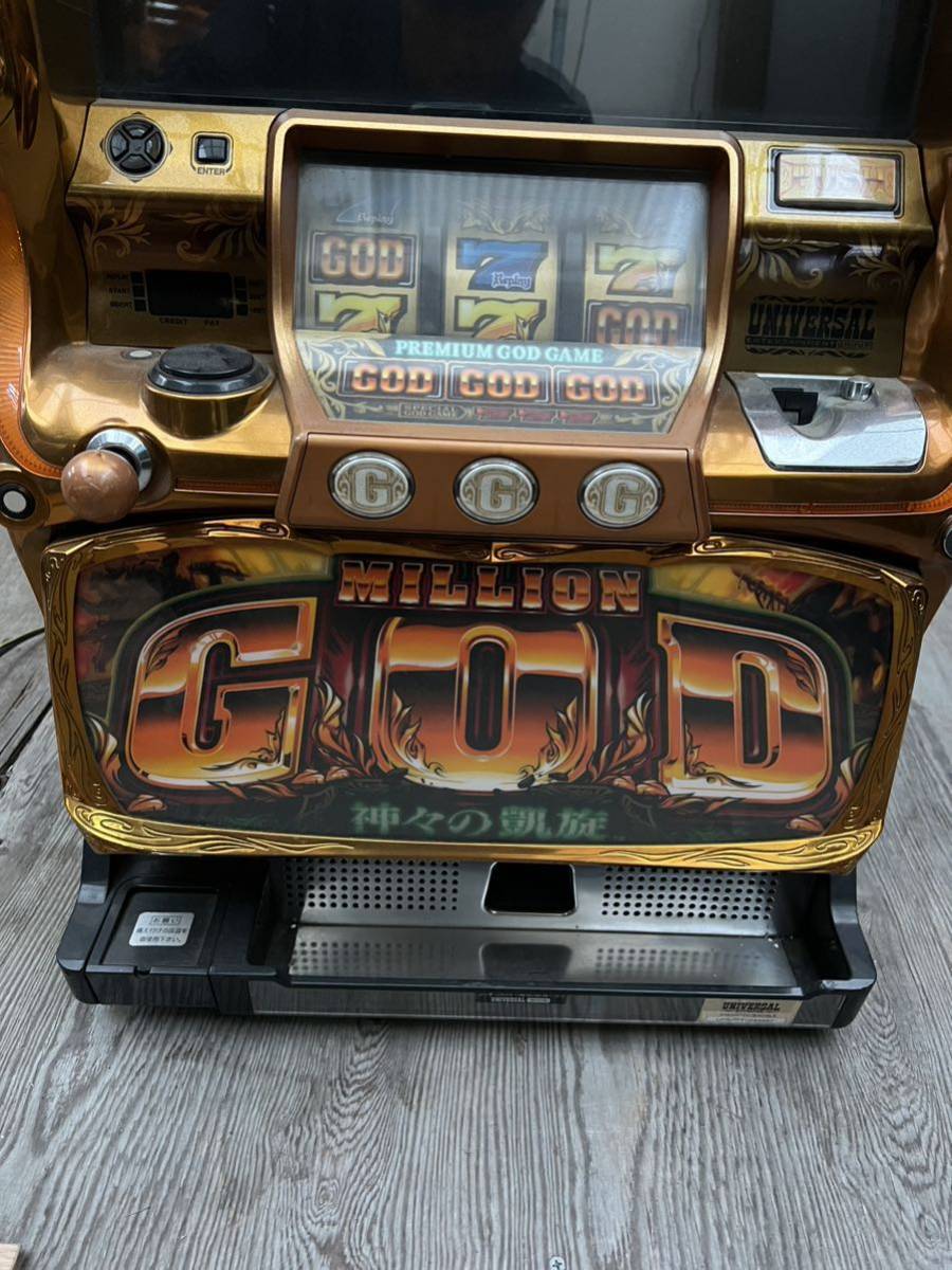 パチスロ実機 GOD GAME ミリオンゴッド 神々の凱旋 UNIVERSAL BROS 