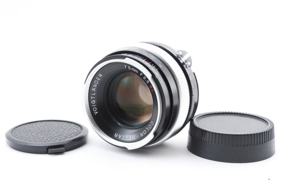 良品 フォクトレンダー Voigtlander COLOR-HELIAR 75mm F2.5 SL ニコン