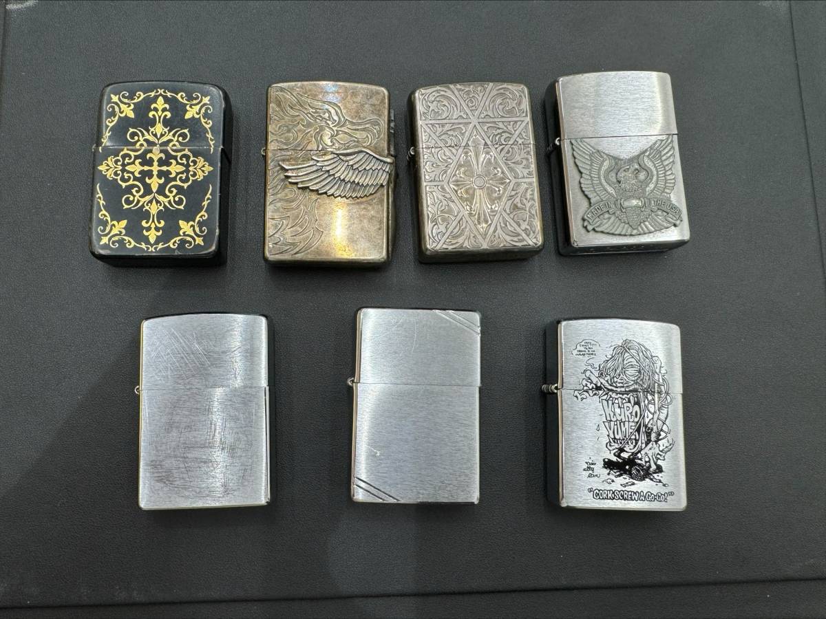 #992A　ZIPPO ジッポ まとめ　7点 オイルライター式 喫煙具 着火未確認 ジッポライター