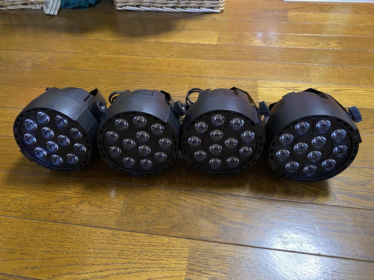 舞台照明　LEDパーライト4台セット　