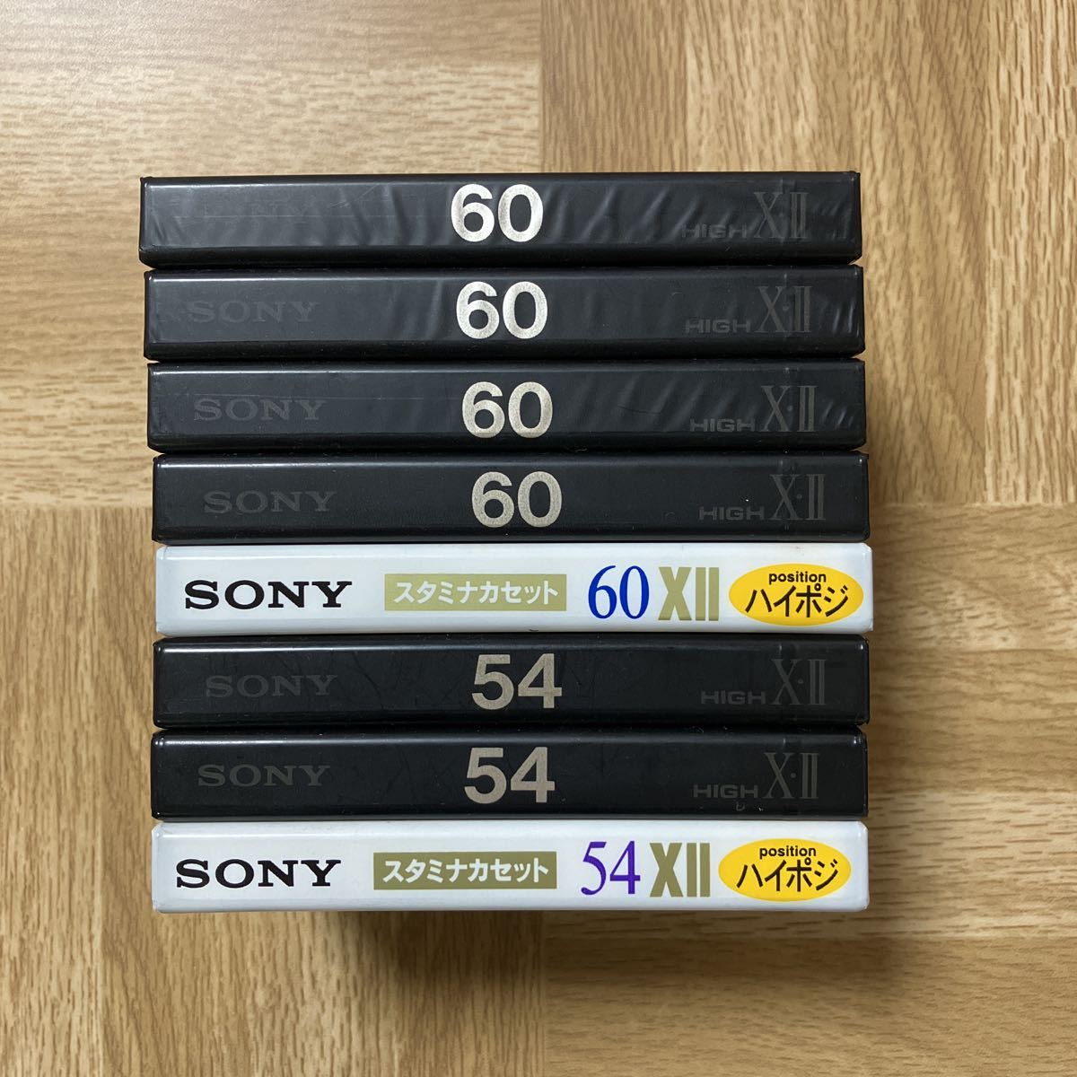 SONY ソニー XⅡ TYPEⅡ 54分60分ハイポジカセットテープ8本 SONY