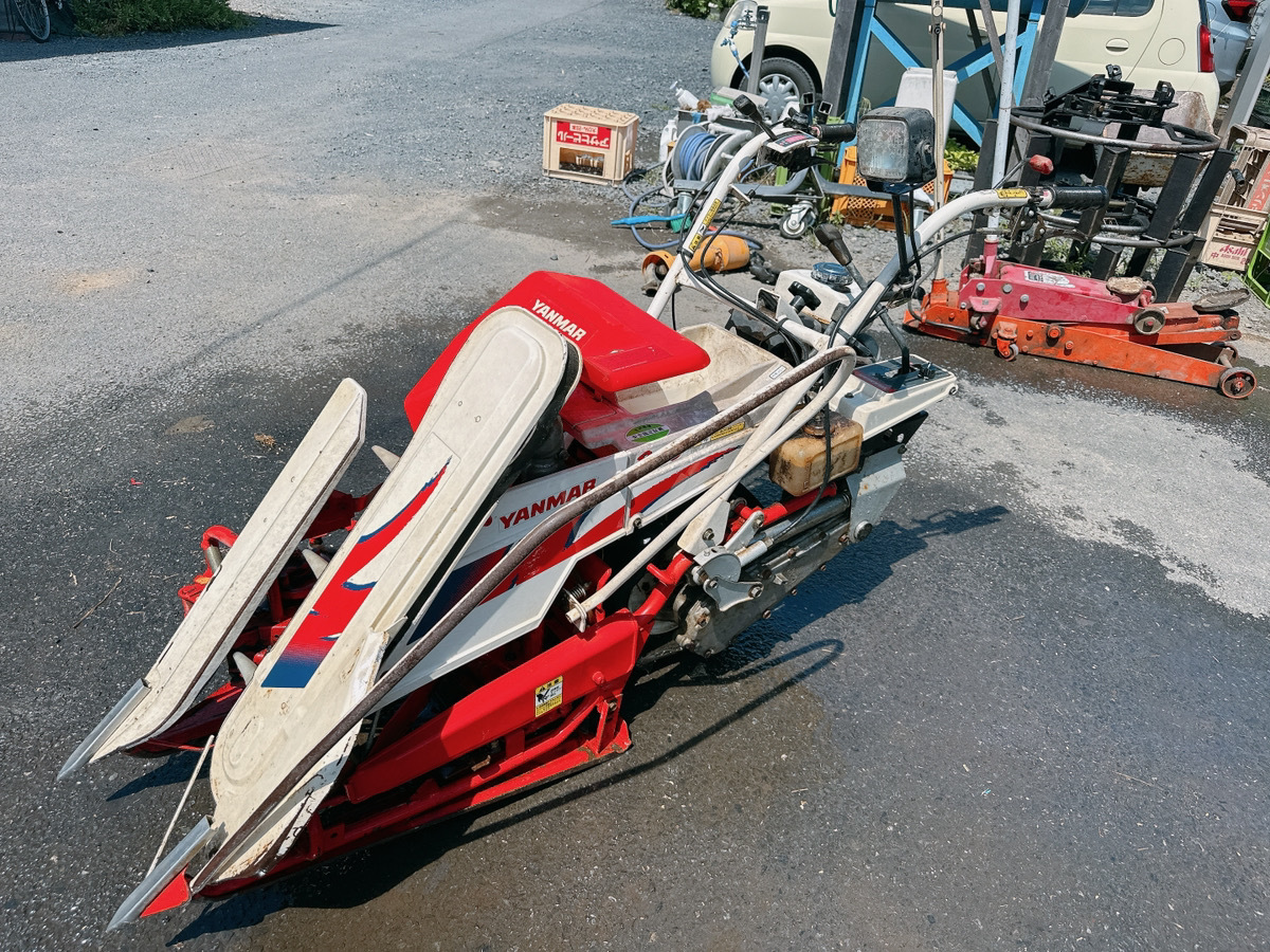 中古 YANMAR ヤンマー 1条 バインダー Be25 湿田仕様 動力刈取機 