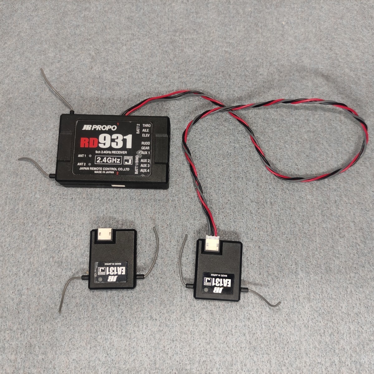 安い，人気SALE ジャンク扱い/動作未確認 日本遠隔制御 JR PROPO 9CH 受信機 DSM J 2.4 G RD931 エクストラアンテナ EA131&times;2 アンテナコード1本欠品(受信機)｜売買されたオークション情報、yahooの商品情報をアーカ 受信機