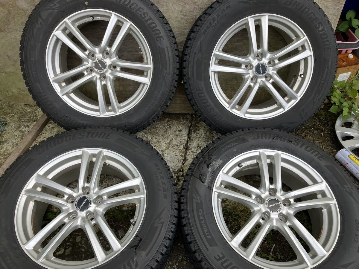 最安値，お買い得 BALMINUM 17インチ 7J PCD114.3 5穴 ET45 ブリヂストン DM-V3 225/65R17 20年製 4本 スタッドレスタイヤ(スタッドレスタイヤ)｜売買されたオークション情報、yahooの商品情報をアーカイブ公開 - オークファ 5穴