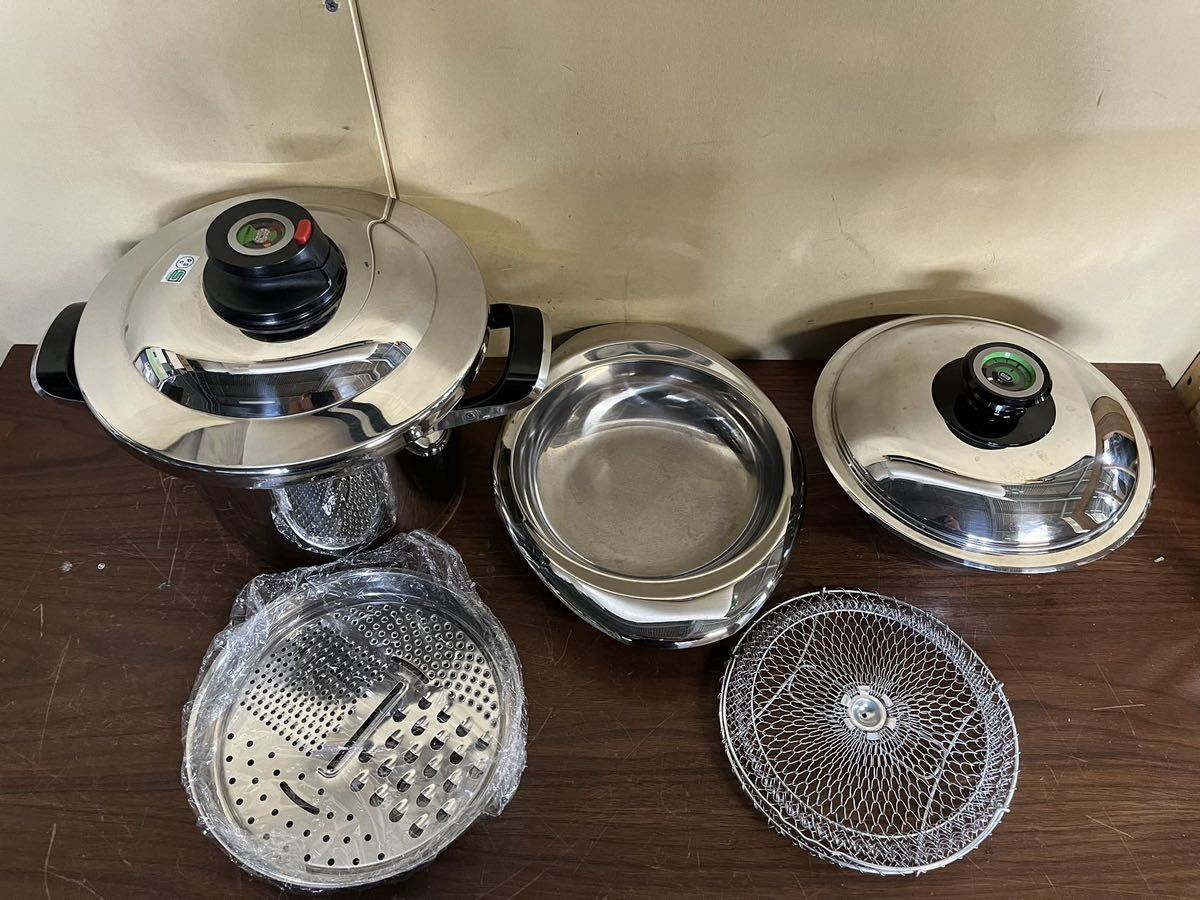 値下げ Amway Queen アムウェイクィーン 鍋セット 中古 ※両手鍋 片手鍋