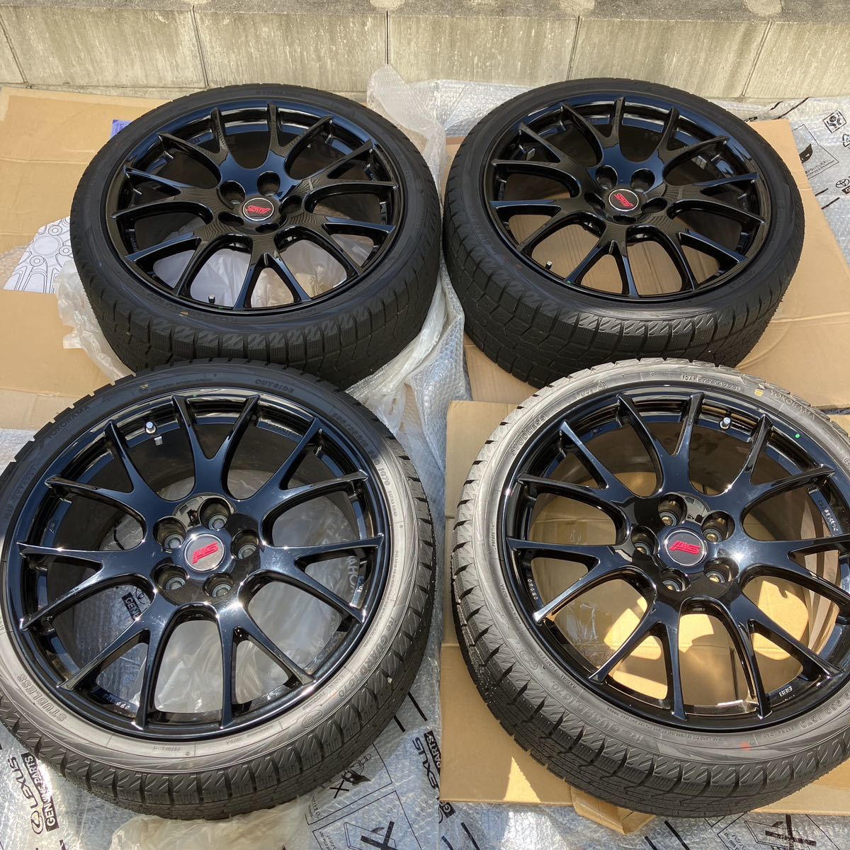 スバル WRX STI S208 NBR 純正ホイールBBS 19インチ+YOKOHAMA アイス 
